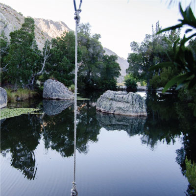 natural water swimming pond